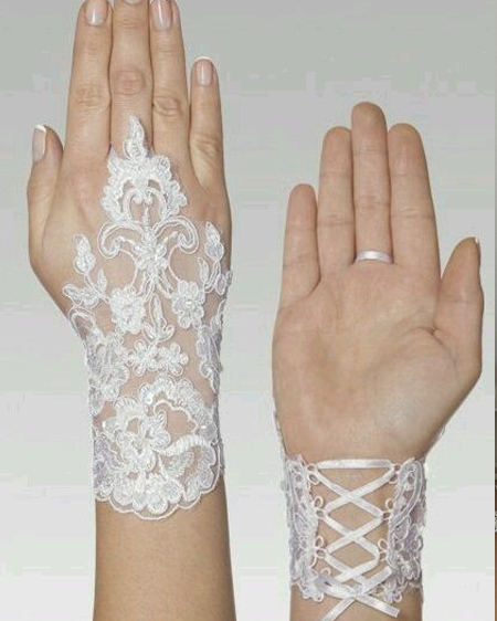 طرح مدرن دستکش عروسی