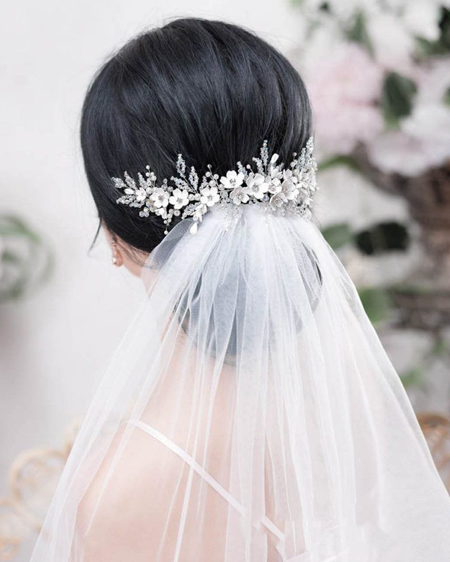 ساده ترین و زیباترین آرایش موی عروس برای عروسی