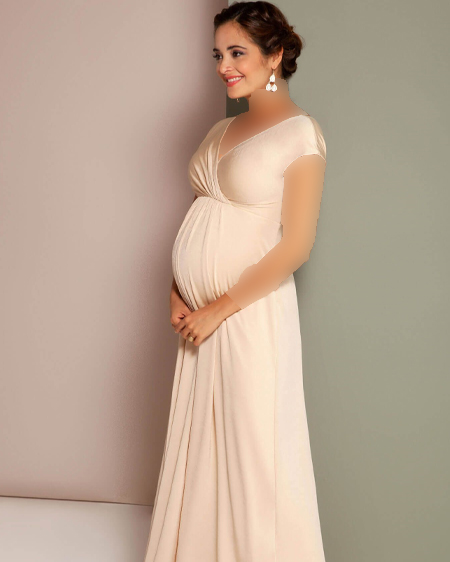لباس بارداری بلند و شیک برای مجلس عروسی